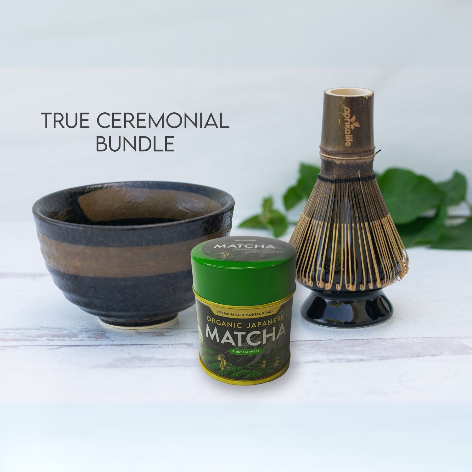 Dark Brown Matcha Set by Aprika Life