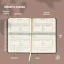 Close-up of the ribbon bookmark in the Romanticize Your Life Journal.