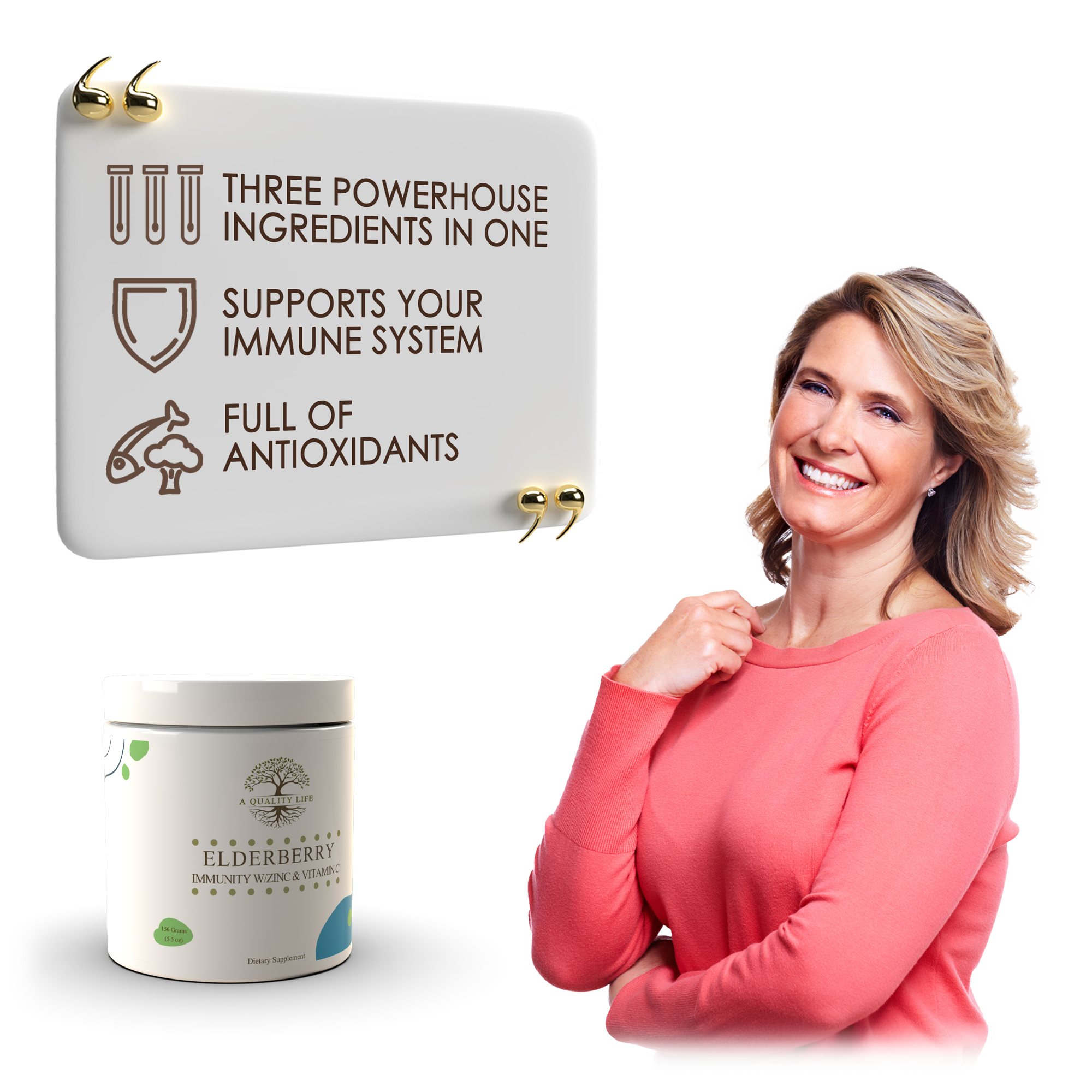 Elderberry, Zinc and Vitamin C Formula