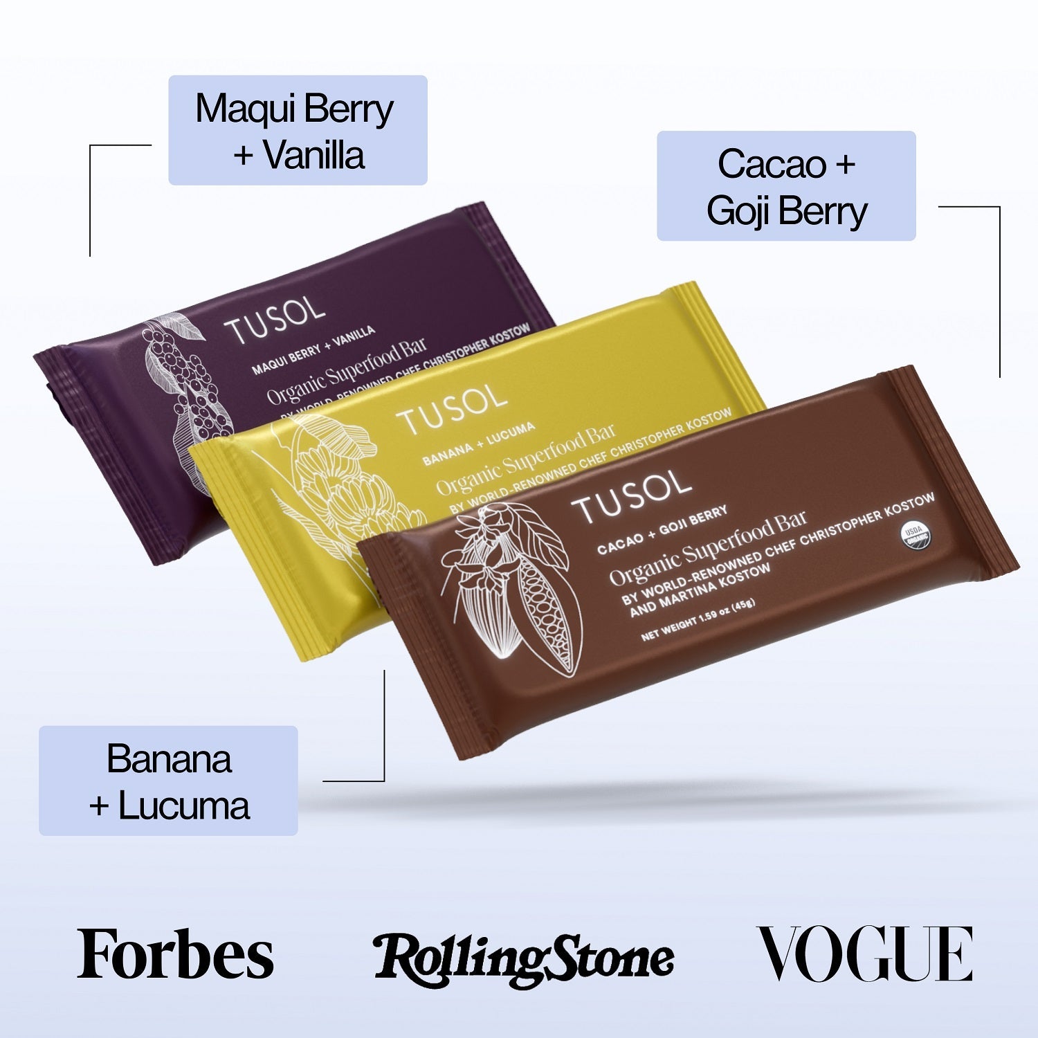 Organic Protein + Superfood Bars