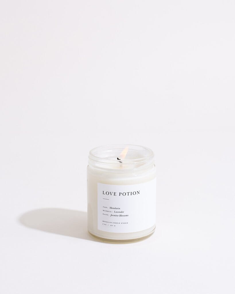 Love Potion Jar Candle by Brooklyn Candle Studio