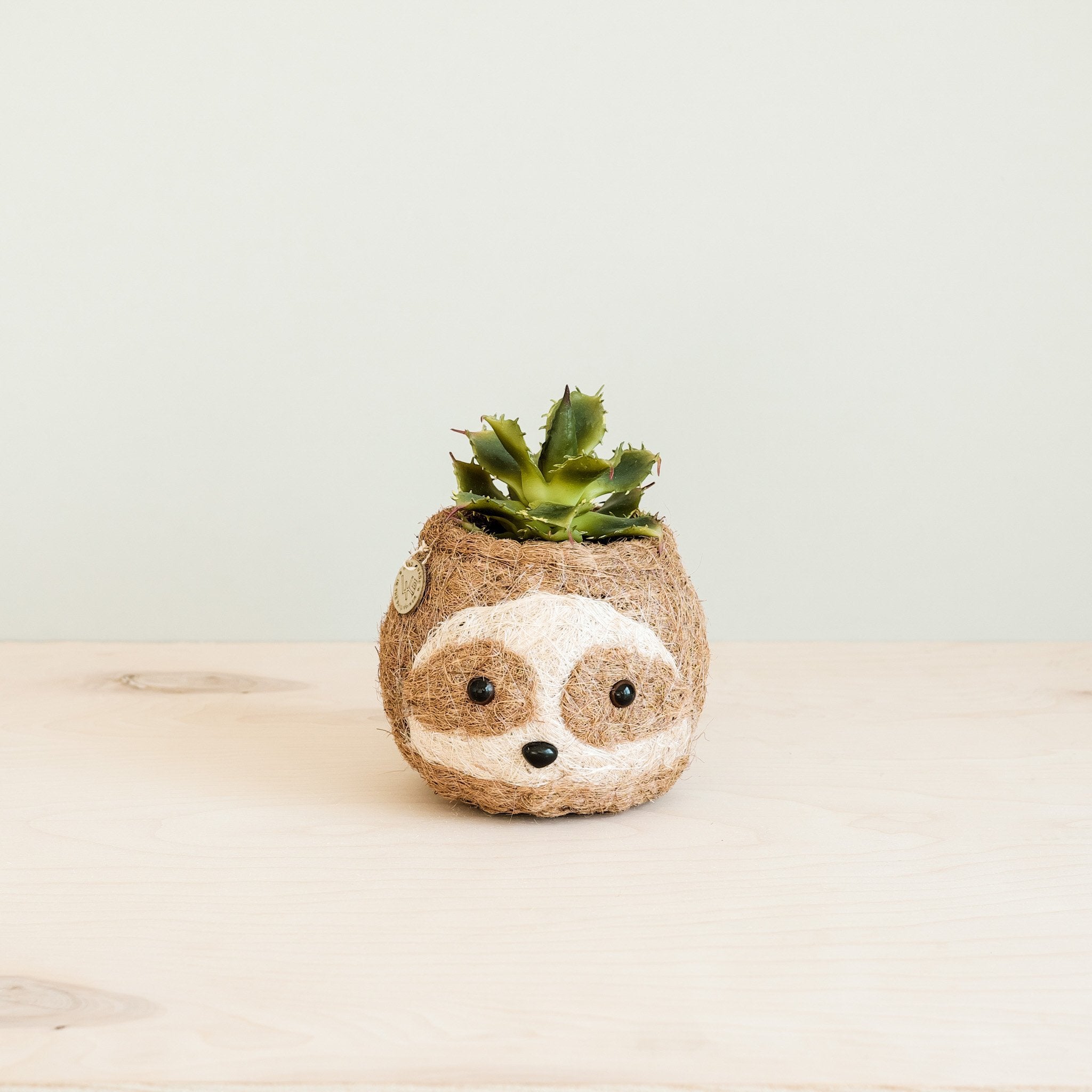 Two-tone Sloth Coco Coir Planter - Handmade Planters | LIKHÂ by LIKHÂ