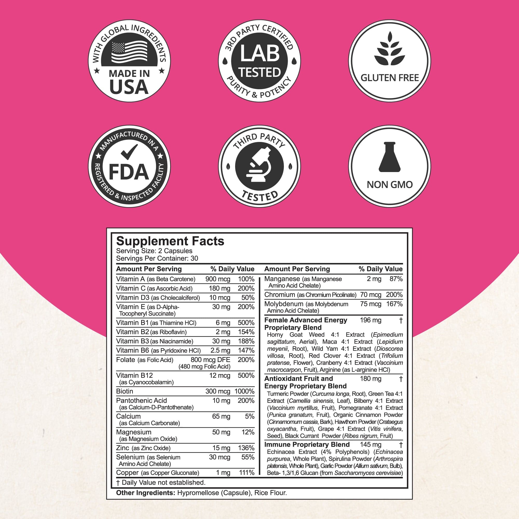 Women's Multi, Women Xtra, Immunity, Energy & Beauty Formula, 60 Vegan Capsules